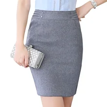 Элегантные и модные женские юбка для Весна-осень ПР Формальные Офис Дамы Мини короткие юбки Большие размеры женские юбка-карандаш