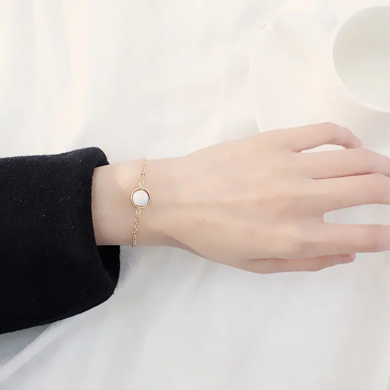 

2019 Bracelet Women Fashion Natural Stone Water Drops Lucky Bead Bracelet Adjustable Simple Bracelet pulseras mujer