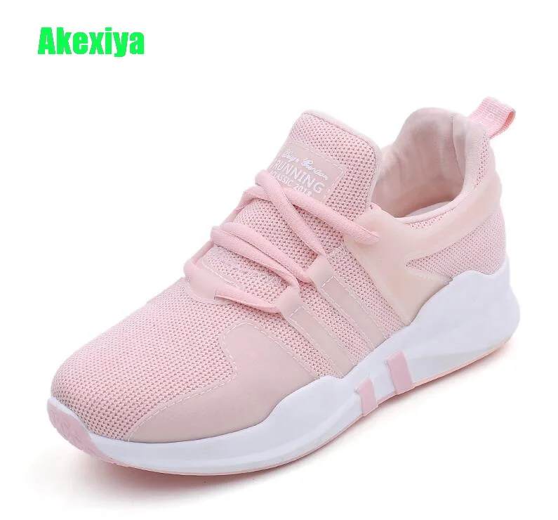 

Akexiya New Spring Summer Fashion Lady Casual White Shoes Women Sneaker Black Leisure Thick Soled Shoes Flats Cross-tied Lace Up