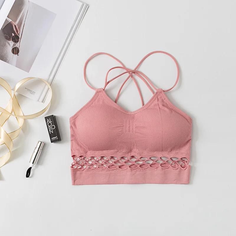 SP&CITY Sporty Style Bandage Design Sexy Bra Women Fashion Push Up Bras Cotton Tube Top Female Lingerie Summer Wrapped Chest