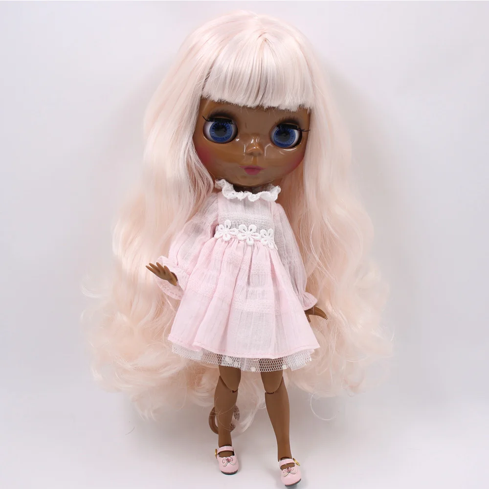 ICY Nude Blyth изготовленная на заказ кукла № BL2352/136 бледно-розовые волосы 1/6 bjd, pullip, licca, jerryberry - Цвет: A doll clothes shoes