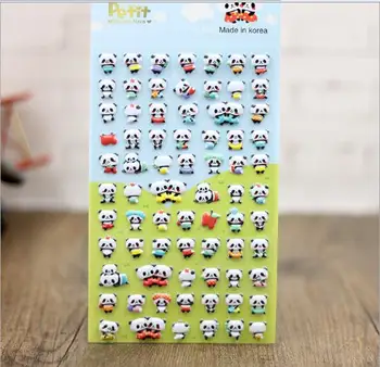 

50 pcs Cute Panda 3D Bubble Sticker Decoration Decal DIY Diary Album Scrapbooking Stationery Post It Sticker Toy YH787