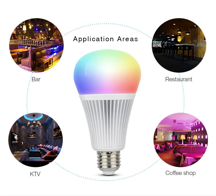 MiLight FUTD04 AC100~ 240 V E27 9 W DMX512 RGB+ CCT светодиодный свет лампы DMX Светодиодный светильник работать с пультом дистанционного управления для дома ресторана бара украшения