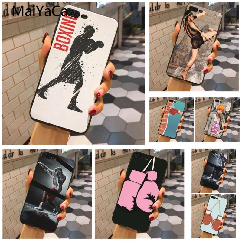 

MaiYaCa Boxer TPU Soft Rubber Phone Cover For Apple iphone 5 5s XR SE And 6s 7 8 Phone case