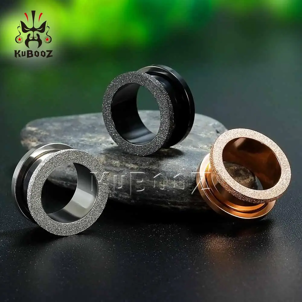KUBOOZ винтовые ушные отверстия расширитель из нержавеющей стали тоннели серьги