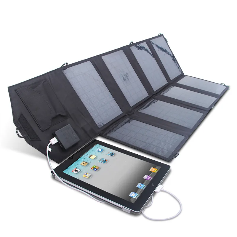 High Efficiency Outdoor Folding Solar Charging Bag 28W Folding Solar