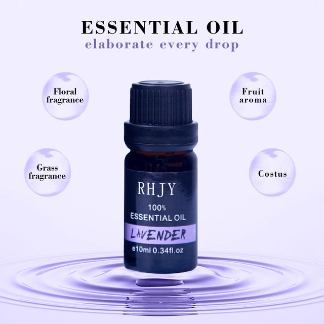 10ML Floral Fruity Essential Oil for Diffuser Aromatherapy Oil Mint Lemon Lavender Cinnamon Tea Tree Aroma Oil Help Sleep TSLM1