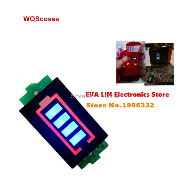 

WS16 7S 18650 Li-po Li-ion Lithium Battery Packs Battery Capacity Indicator Meter Power Level Tester Module Display Board Panel