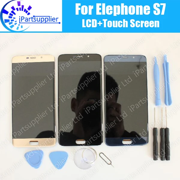 

Elephone S7 LCD Display+Touch Screen 100% Original LCD Digitizer Glass Panel Replacement For Elephone S7+tools+adhesive