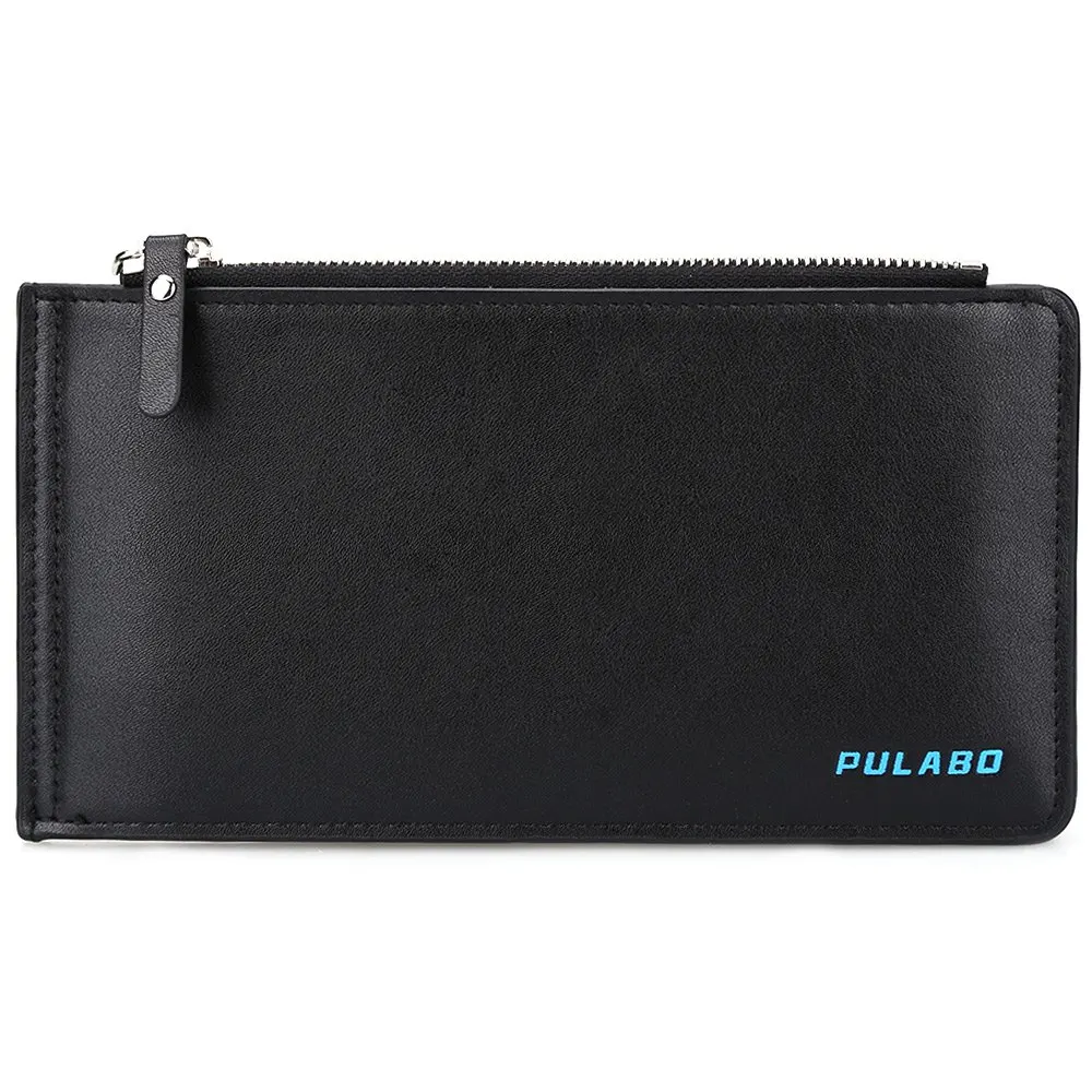  2016 New Arrival Solid Color Men Women Long Purses With Credit ID Card Holder Unisex Double Zipper Horizontal Thin Wallet 