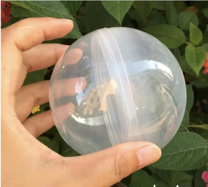 

50Pieces/Lot Diameter:100mm Empty Plastic Toy Capsule Egg Shell Plastic Ball Vending Machine Round Plastic Capsule