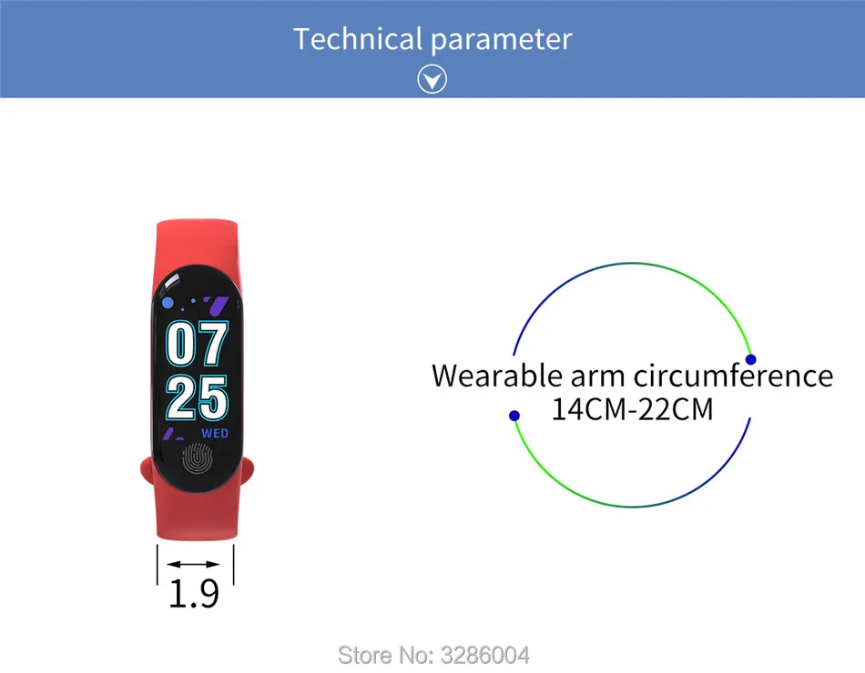 Shinsklly M3 Smart Bracelet Blood Pressure Fitness Tracker Heart Rate Monitor Smart Band Waterproof Pedometer Watch Men Women XIAOMI BAND 3 21