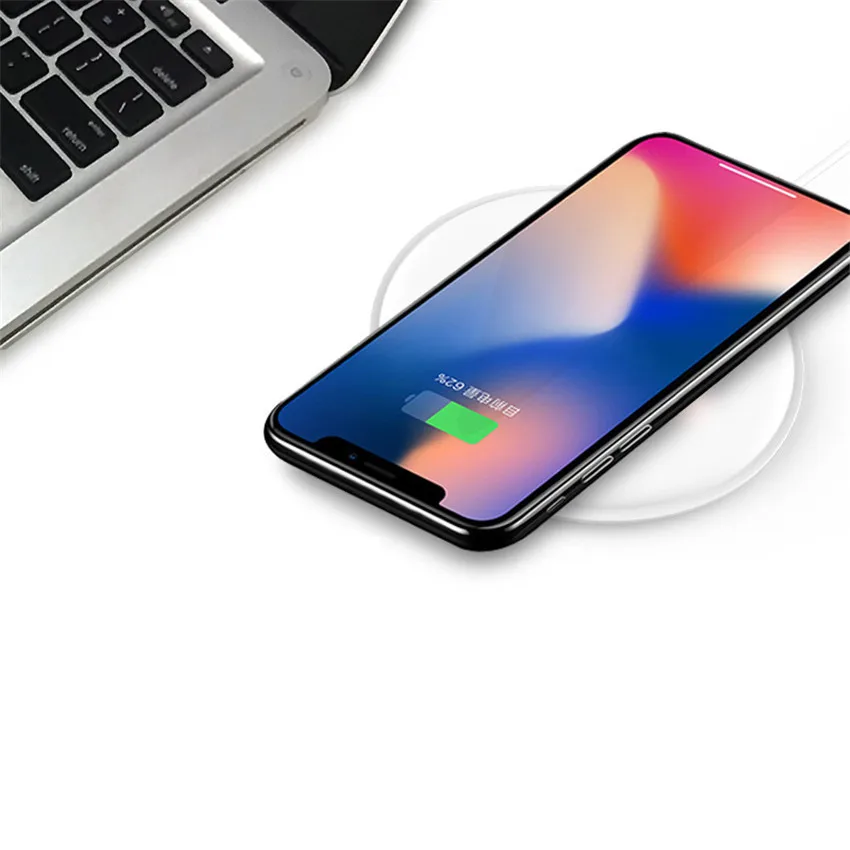 Оригинальное Беспроводное зарядное устройство QI 10 Вт для Samsung Huawei Xiaomi mi 7 5