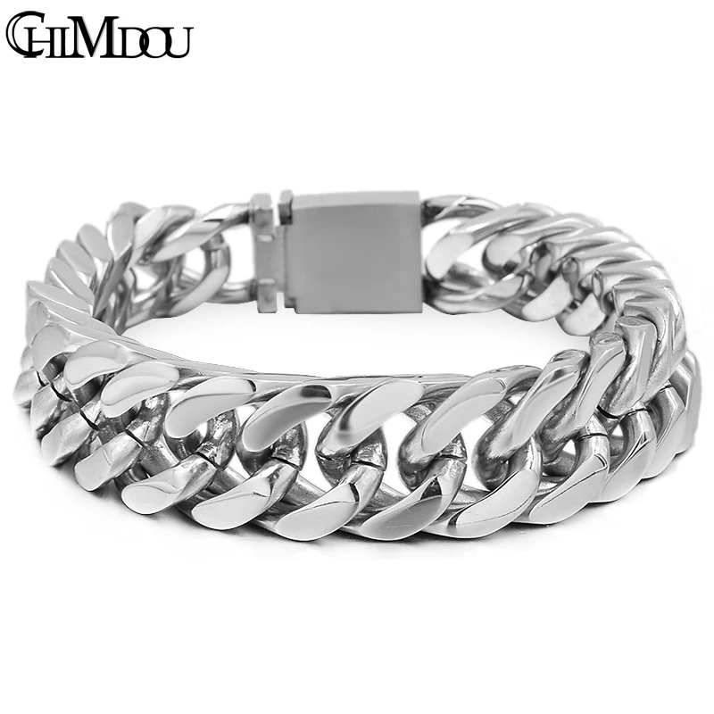 Мужское ожерелье CHIMDOU, из нержавеющей стали, в стиле панк, для вечеринок, квадратная цепь, амулет, AB423|charm jewelry|fashion menmen fashion | АлиЭкспресс