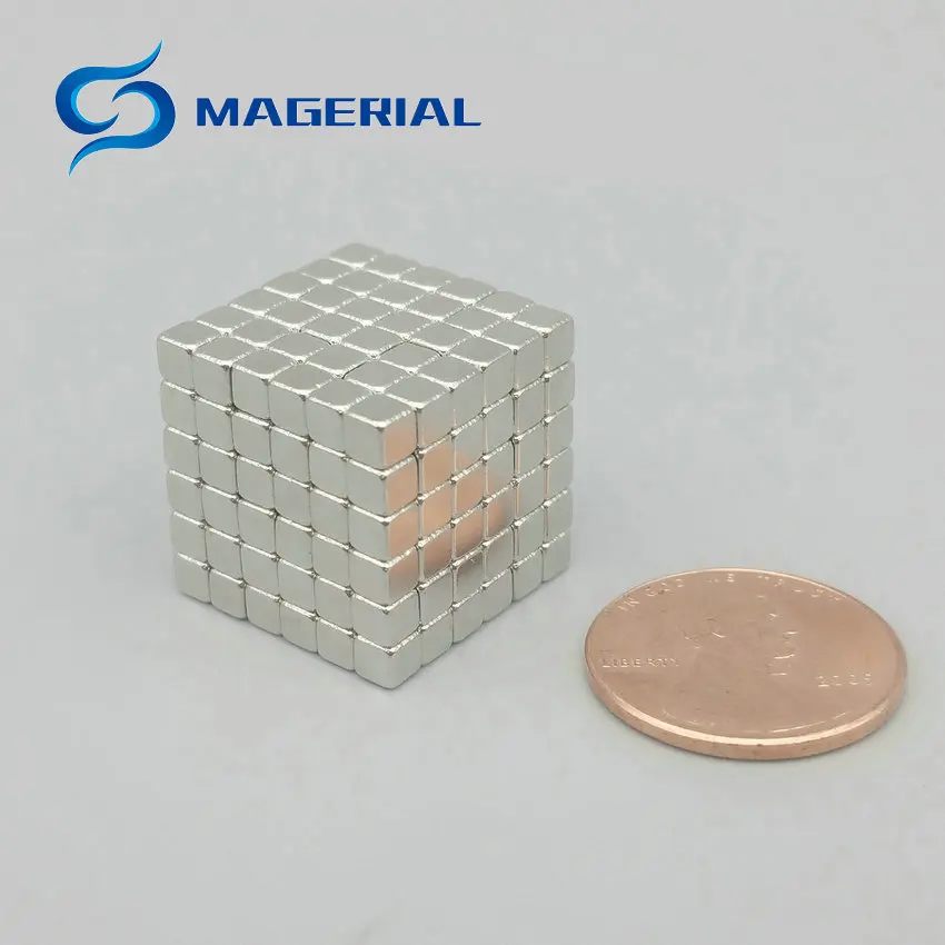 

Puzzles for Adults N42 Block 3x3x3mm NdFeB Magnet Cube Magic Toy Neodymium Rare Earth Magnets 5 x 216pcs/set