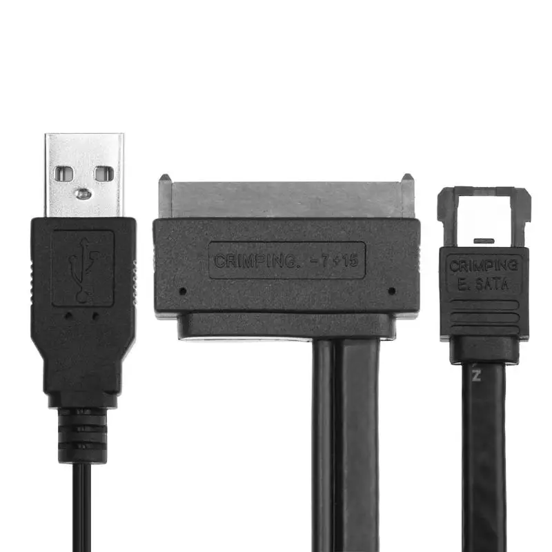 

1pc 15+7Pin 2.5inch SATA to eSATA Data USB Powered Converter Adapter Cable for 2.5inch Hard Disk for eSATA USB port Notebook