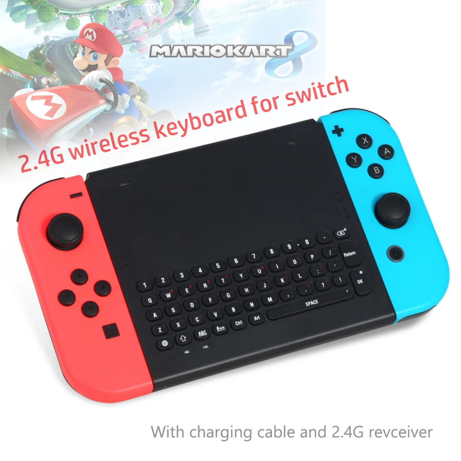 Wireless Keyboard for Nintendo Switch Gamepad Chatpad Message