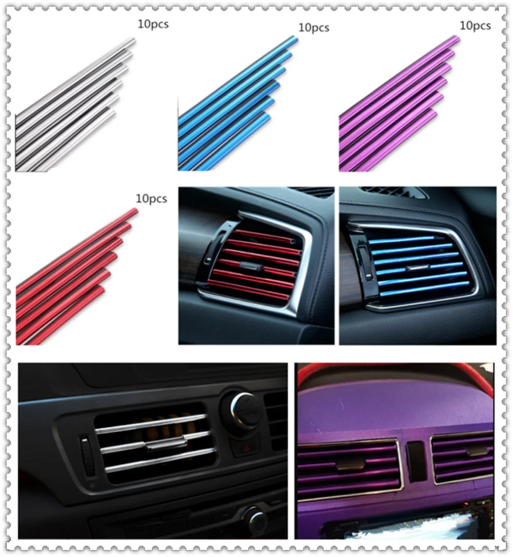 car parts air conditioning outlet decorative strip clip modified personality for Fiat 500X Argo 500L 124 Tipo Qubo Panda Mobi car parts air conditioning outlet decorative strip clip modified personality for Fiat 500X Argo 500L 124 Tipo Qubo Panda Mobi