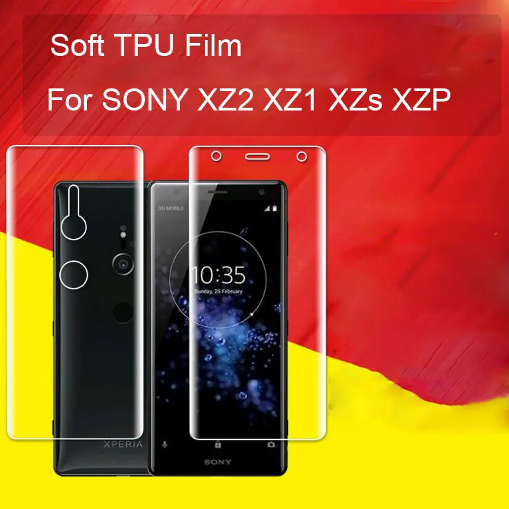 

For SONY XZ2 XZ XZs XZP XZ1 Soft TPU Front Back Protector Film Clear Screen Protector Anti-fingerprint Explosion