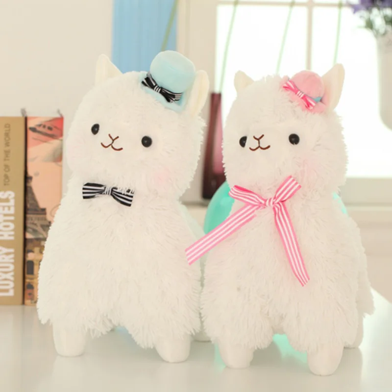 35 см/50 см Alpacasso грязи лошадь овец шляпа цилиндр Альпака плюшевые игрушки прекрасный мягкий чучело овец дети кукла для девочек подарок на