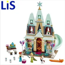 Lis 519pcs Arendelle Castle Building Blocks Model Set Princess Anna Elsa figures Christmas gift Figures