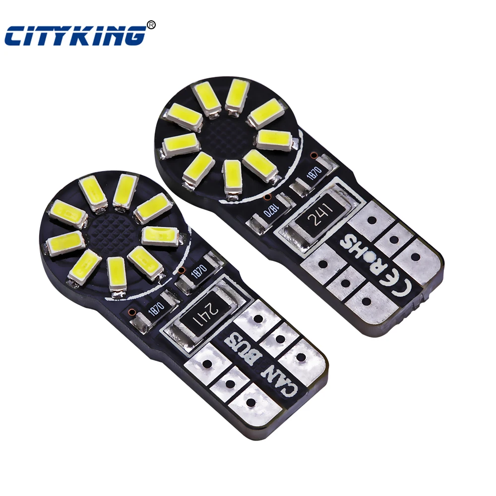 

100pcs/Lot t10 led canbus T10 18led 3014 smd LED No OBC Error 194 168 W5W T10 18smd led Interior Instrument Light bulb lamp