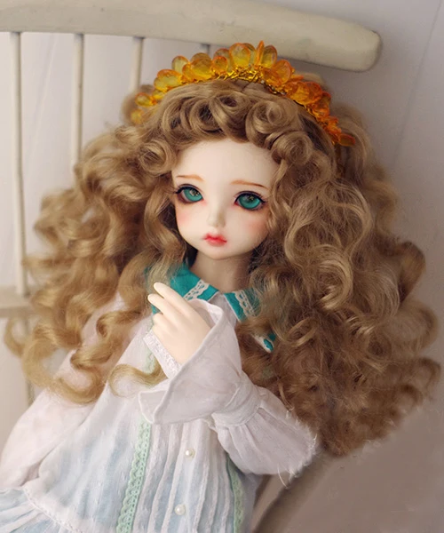 Парики для куклы BJD искусственные мохеровые парики молочного чайного
