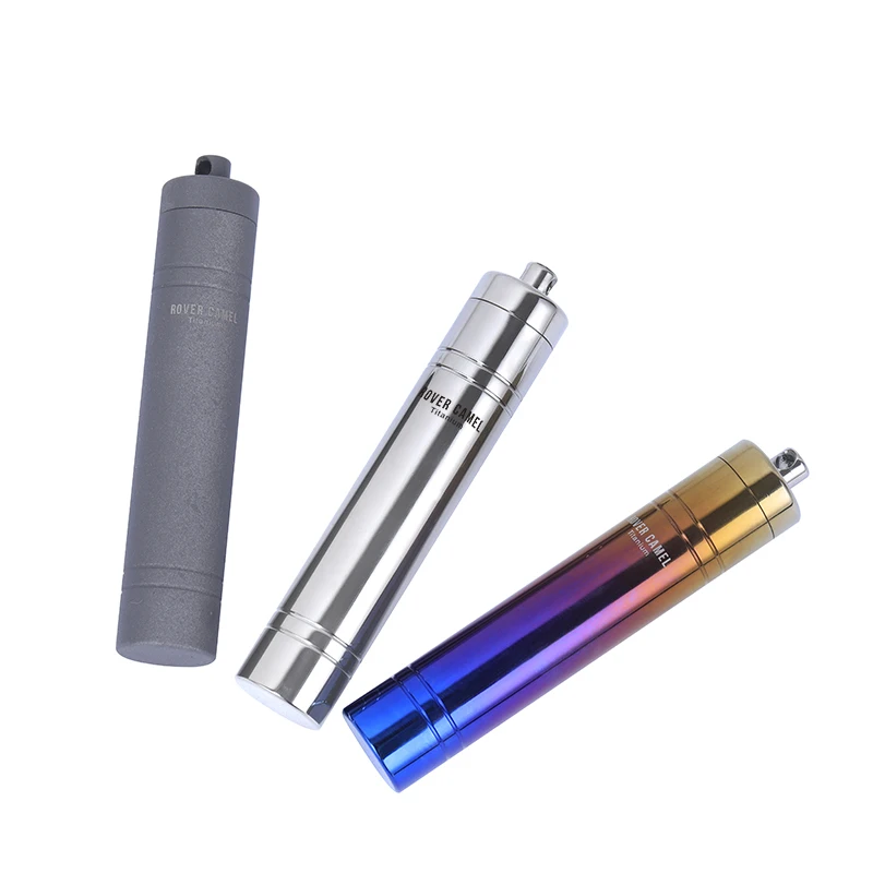 

Rover Camel Titanium Portable Outdoor Sealed Waterproof Storage Toothpick container Perfume case Ta6109