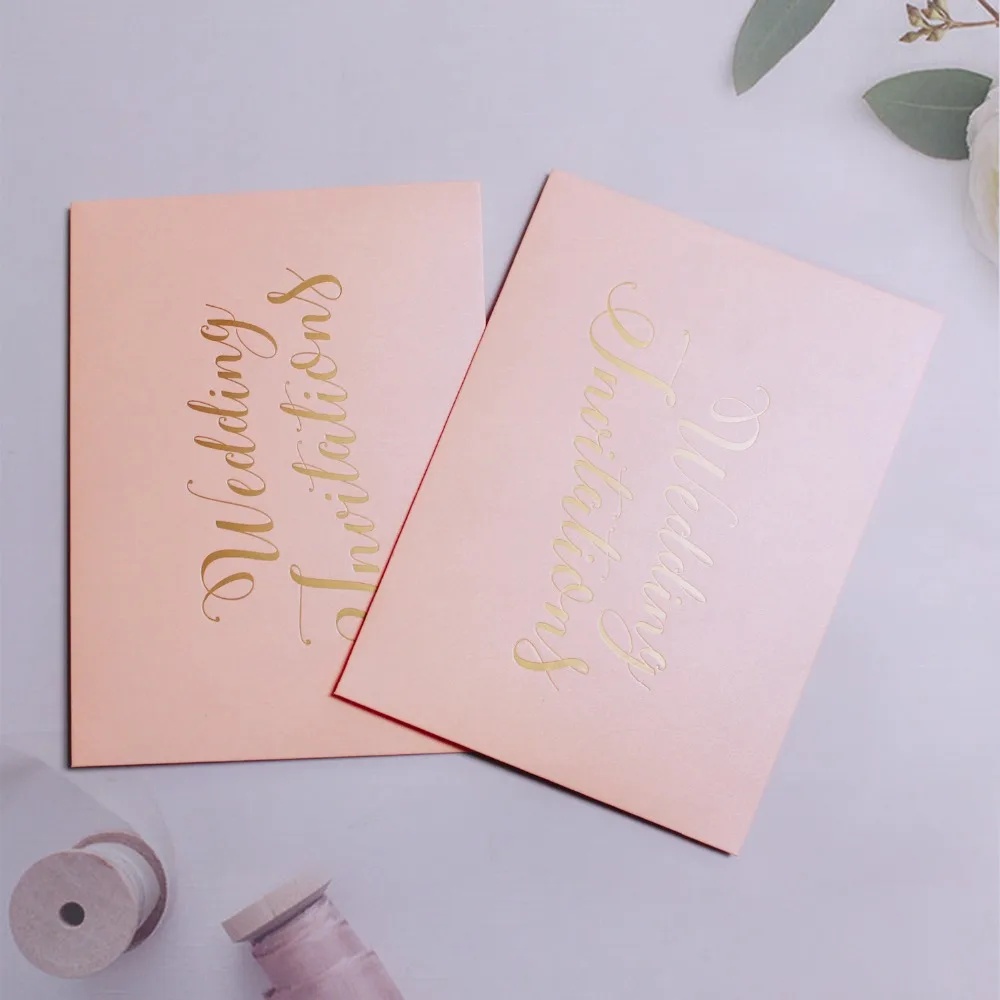 Elegant pink envelope