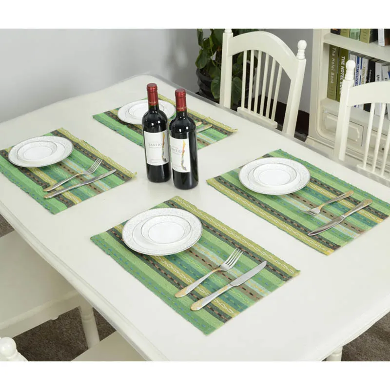 New Arrivals table placemat high quality handmade cotton table mat