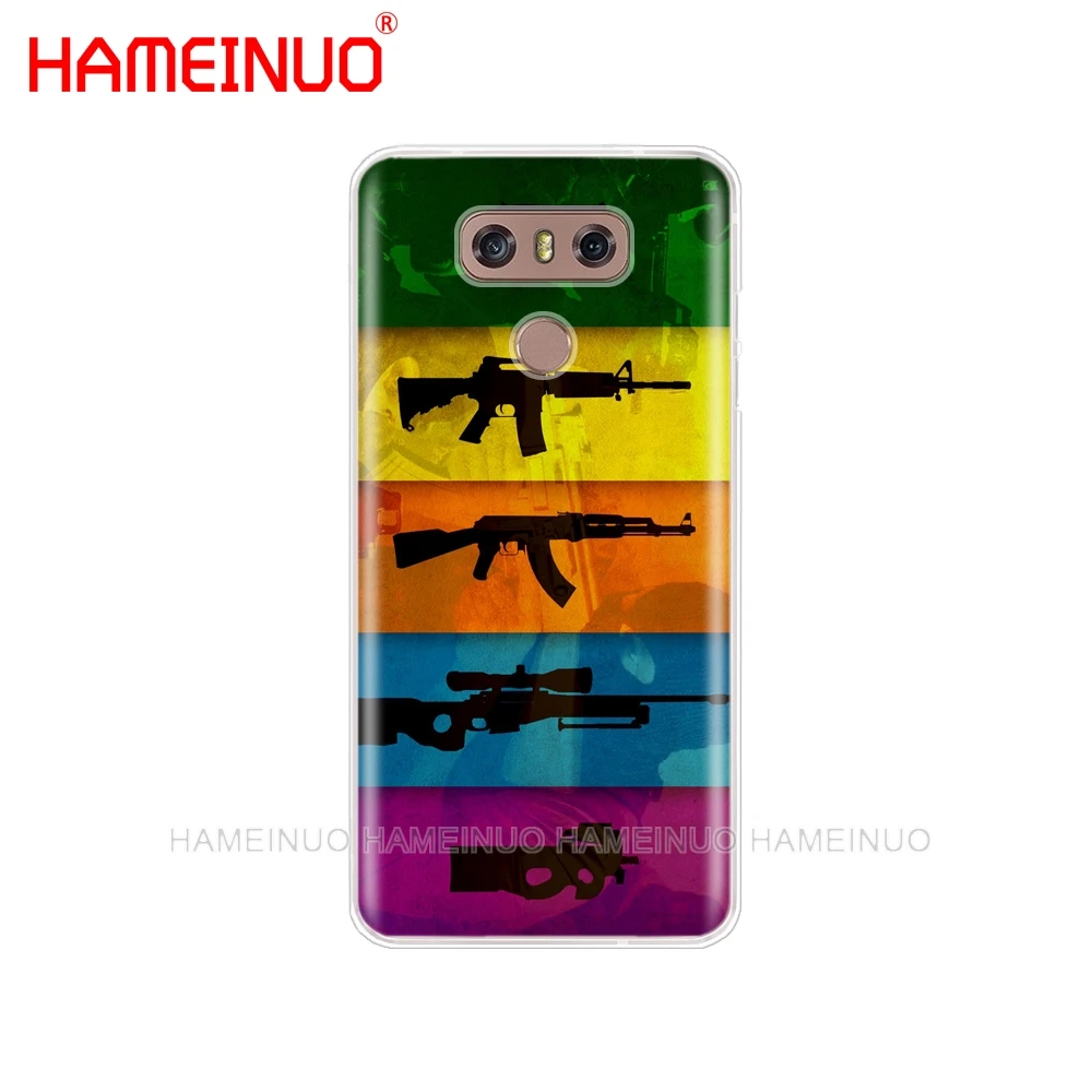 HAMEINUO Counter Strike CS GO и PUBG чехол для телефона LG G7 Q6 G6 MINI G5 K10 K4 K8 2017 2016 X POWER 2 V20 V30