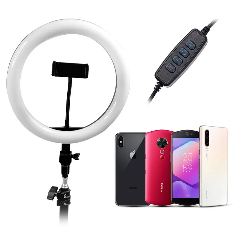 10 дюймов Кольцевая вспышка для фотостудии видеосъемки фотографирования