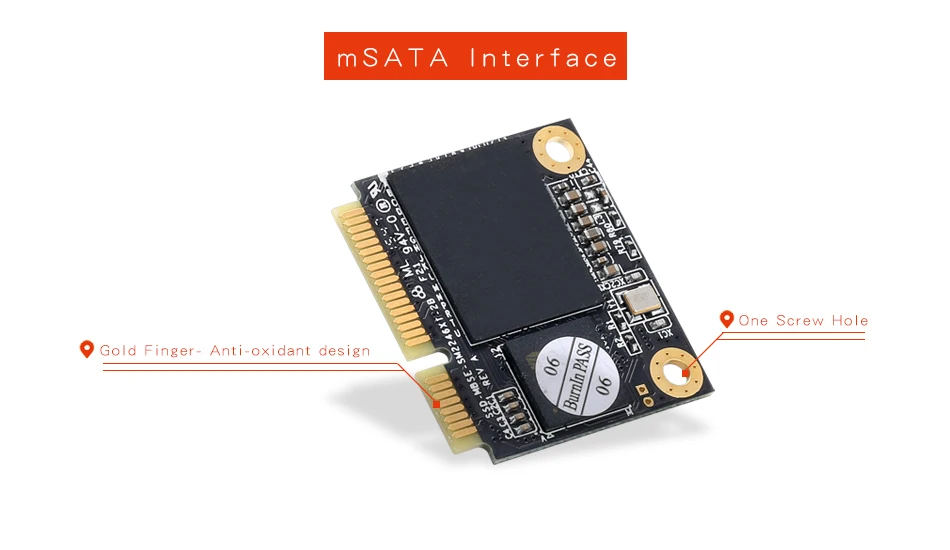 KingSpec SSD HDD Half mSATA 64GB SSD 120GB 240GB SSD 500GB SSD Mini SATA Internal Solid State Disk for Computer -