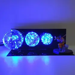 Dragon Ball фигурку сон госветодио дный ку LED Kamehameha модель игрушечные лошадки аниме Dragon Ball Супер фигурка Goku Esferas Del Dragon