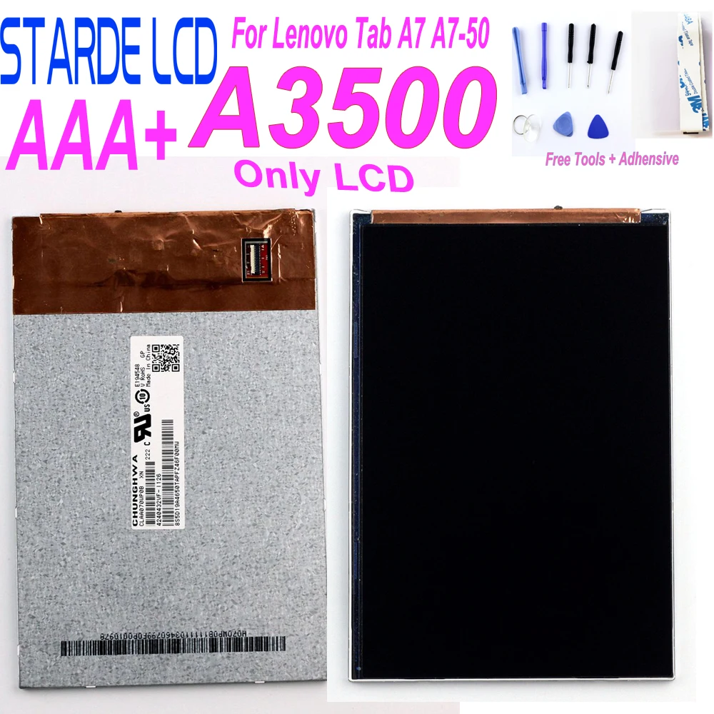 

New 7'' Inch LCD Display For Lenovo Tab A7 A7-50 A3500 LCD Display A3500 Display VAK67 T19 0.2 LCD Replacement