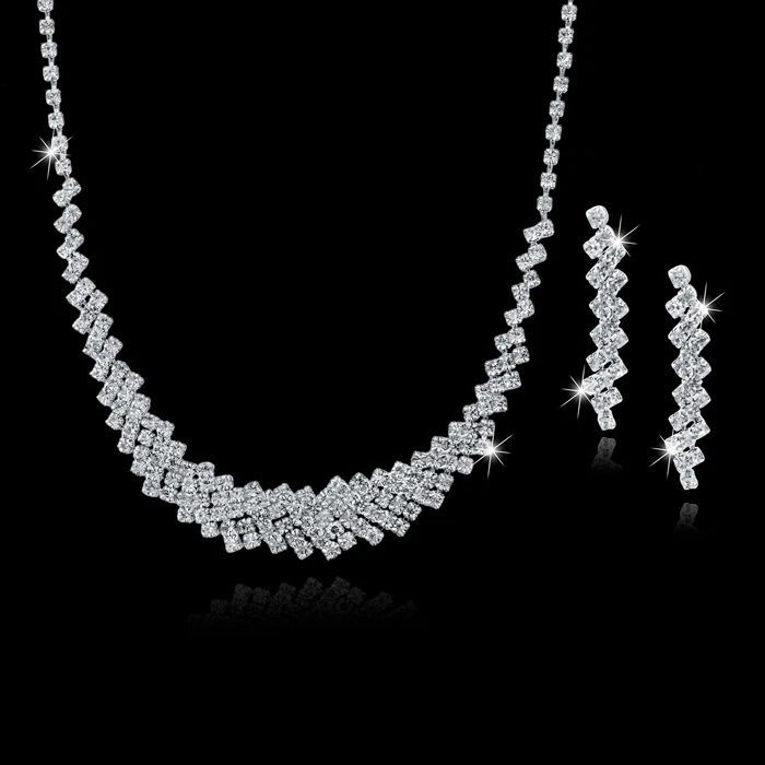 TOUCHEART свадебный ювелирный набор Кристалл Свадебные Ювелирные наборы для женщин Длинная кисточка массивное ожерелье/серьги набор 150011 - Окраска металла: STYLE 10