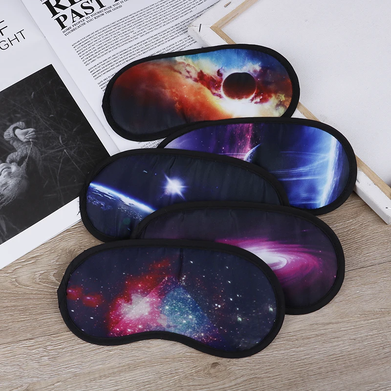 

1 Pcs Travel Eye Mask Shade Eye Patch Party Masks Fashion 3D Milky Way Sleeping Eyeshade Cover