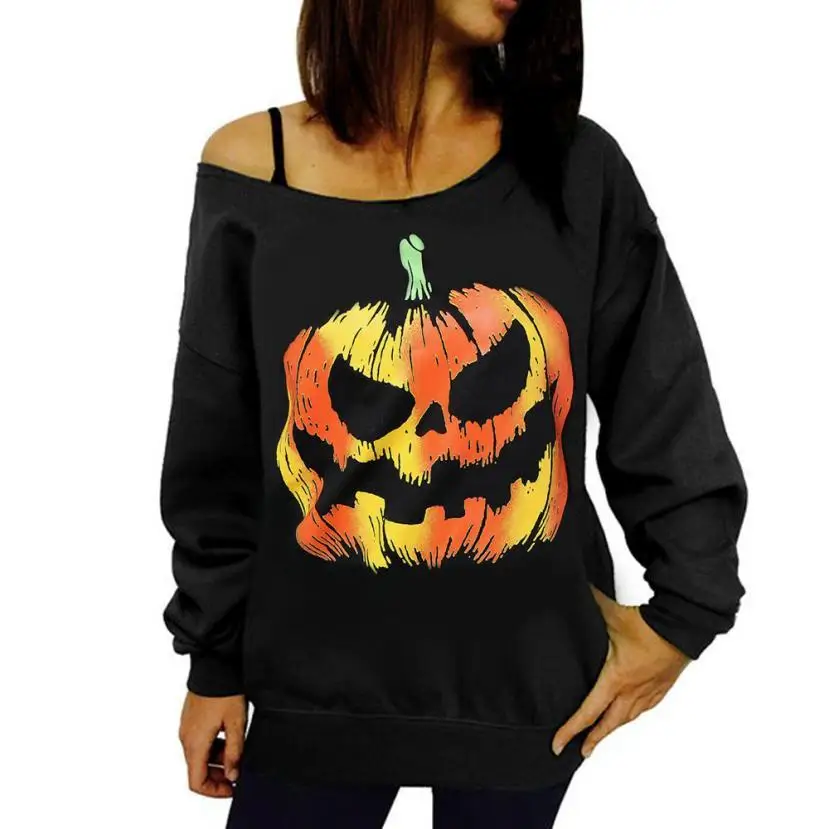 Halloween Sweatshirt Pullover female Tops blusas Shirt