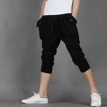 Хит, уличные летние капри, штаны для спорта, бега, спортзала, тренировок, бега, гарем, спортивные штаны для мужчин, спортивный костюм, спортивные штаны