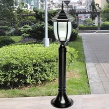 Черный/Бронзовый 80 см светодиодные лампы Пейзаж сада Дороге установки Наружное освещение Полюс E27 socket 110 В/220 В Ландшафтное освещение