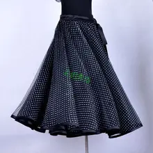 Черные юбки для бальных танцев в горошек, Современная Цыганская юбка, танцевальные костюмы фламенко, Одежда для танцев, женское платье для латинских танцев