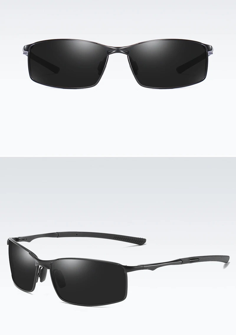 Rectangular Sunglasses Polarized Men detail (6)