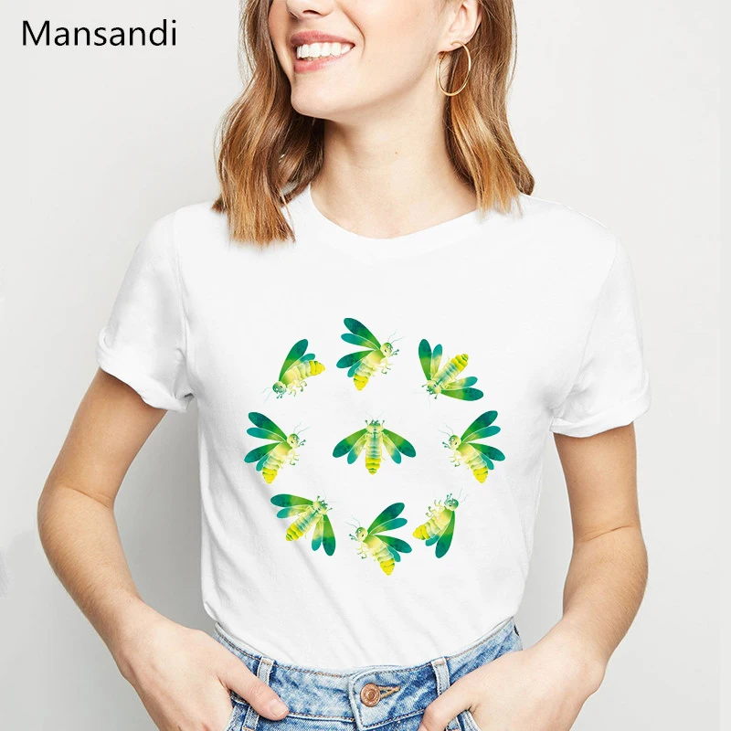 

Honey Makers bees printed t shirt women plus size summer tops vogue funny tshirt femme harajuku shirt female t-shirt streetwear