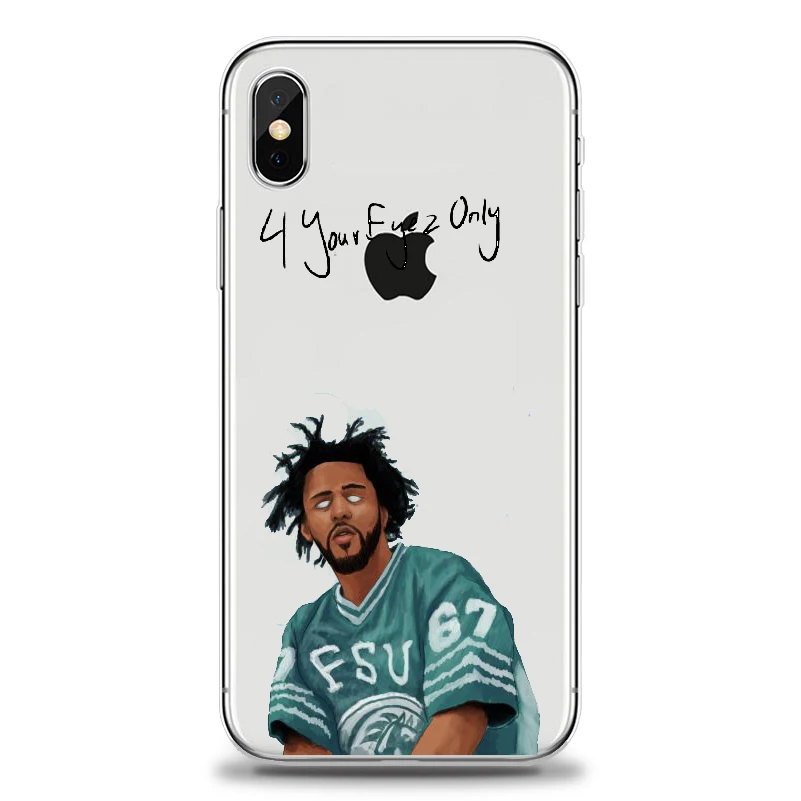 TPU J. COLE хип-хоп Macio Мягкий ТПУ чехол для телефона Fundas Coque для iPhone 7 7Plus 4 5S 6 6S 8 8PLUS X XS Max чехол Casos - Цвет: TPU