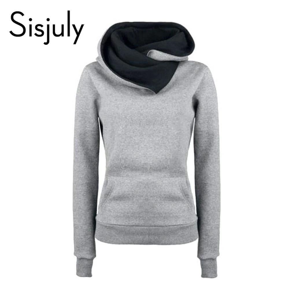 Sisjuly Hoodies Women Autumn Winter Casual Slim Long