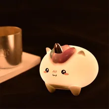 USB Cartoon Silicone Touch Sensor RGB Small LED Children Night Light Baby Nursery Lamp Gift easter gift usb silica led cartoon night light