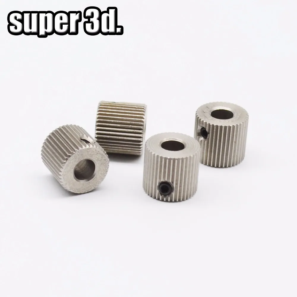  Best price !4 pcs/lot 3D Printer Drive Gear for extruder Kit Feeding(38 teeth ID 5mm OD 11mm) 