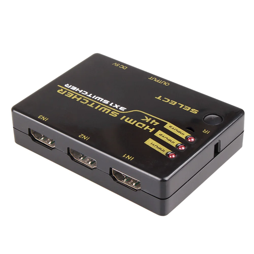 1080 P Full HD 4 K * 2 K HDMI видео 3 Порты и разъёмы Switcher переключатель коробки 3 входа 1 выход сплиттер адаптер концентратор с ИК-пульт для HDTV DVD PS4