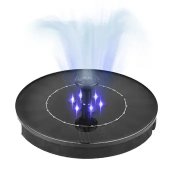 

2.4W Ground Solar Fountain Pump Waterproof LED Solar Panel With Submersible Pump For Bird Bath Garden Fountain