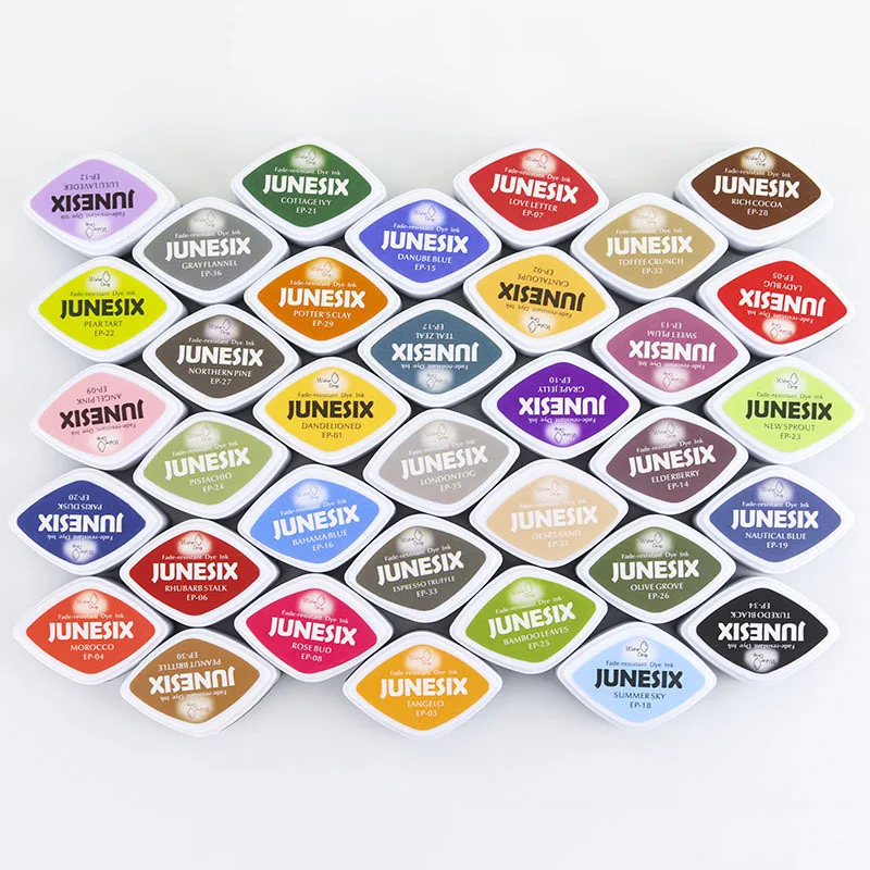 

Mini Water Droplets Shape Ink Pad Multicolor Cartoon Ink Stamp Pad for DIY Art Craft HFing
